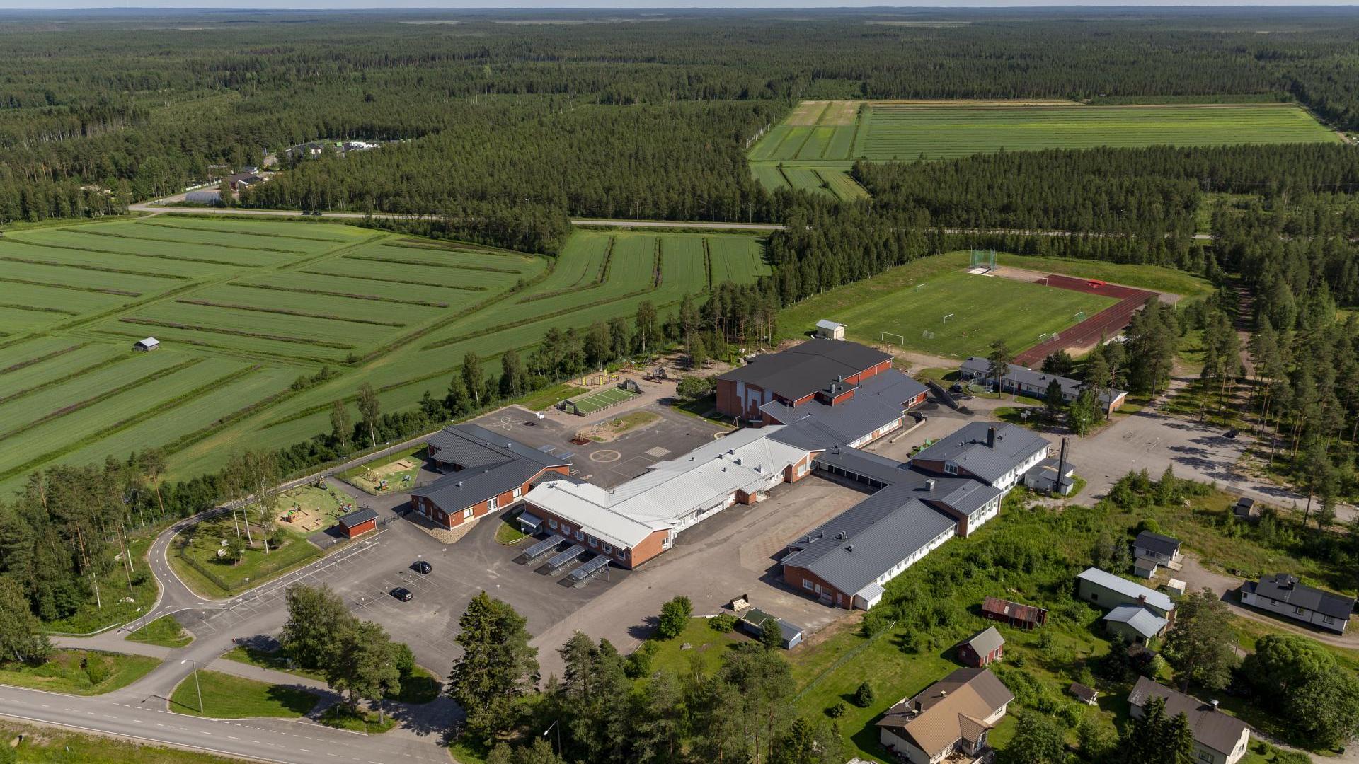 Koulun ilmakuva