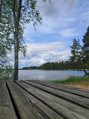 Kesäinen järvimaisema